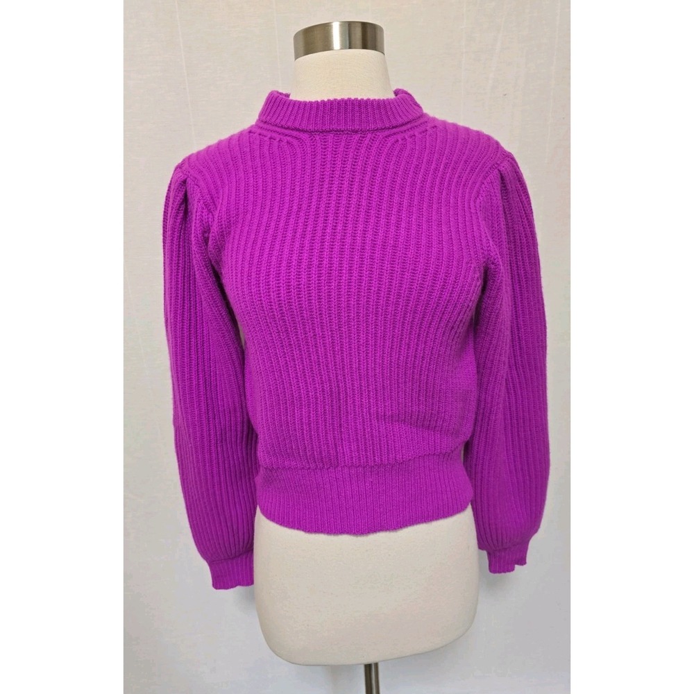 Co Collection Womens 100% Cashmere Sweater Size XS Bright Purple